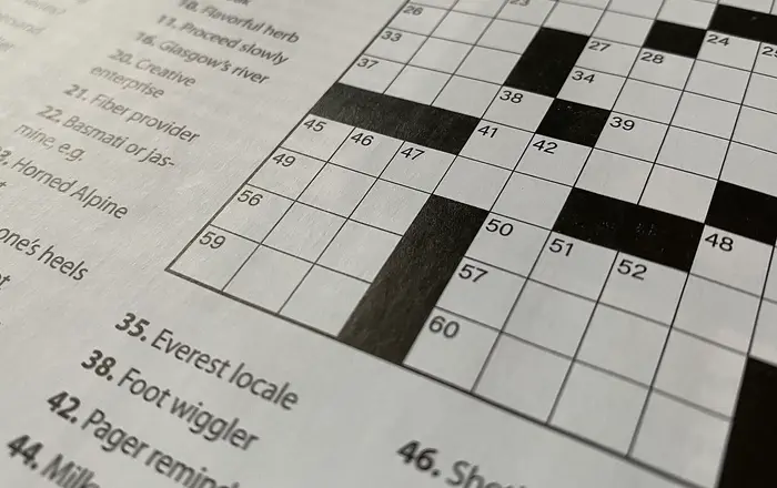Crossword puzzle