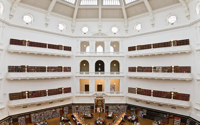 State Library of Victoria La Trobe Reading room 5th floor view